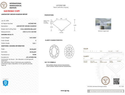 1.55 CARAT Oval