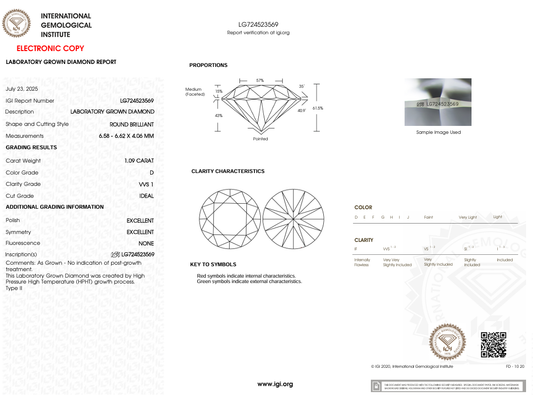 1.09 CARAT Round