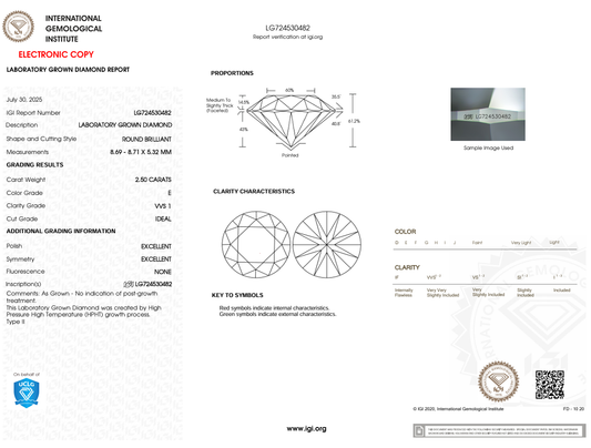 2.50 CARAT Round