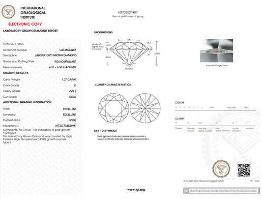 1.07 CARAT Round