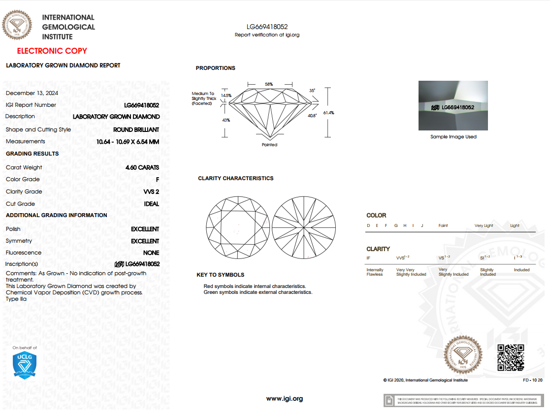 4.60 CARAT Round