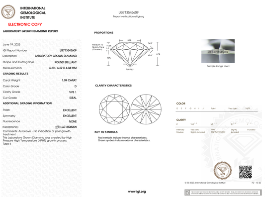 1.09 CARAT Round