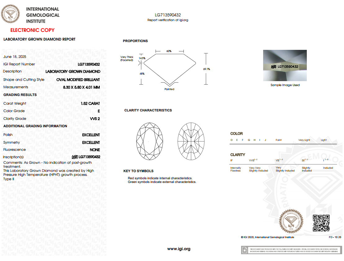 1.52 CARAT Oval