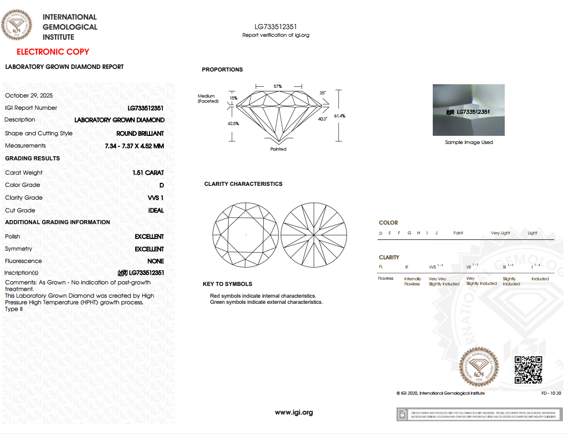 1.51 CARAT Round