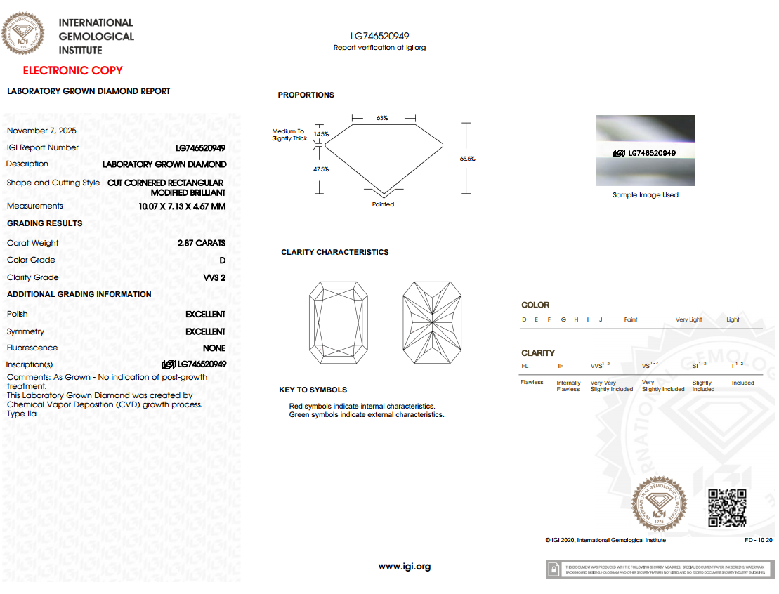 2.87 CARAT Radiant